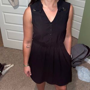 Black simple cute dress